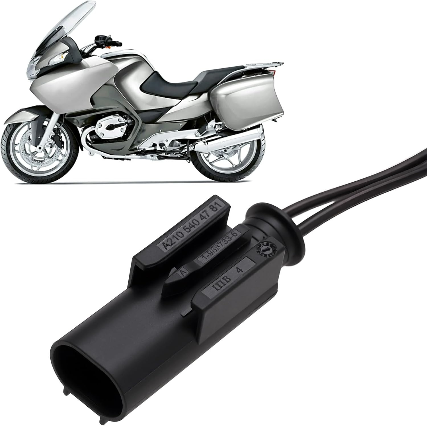 Emsea 2X Horn Adaptor Connector Compatible with BMW R1200RT R1250RT (2004+) Compatible with Denali Soundbomb Mini image number 2