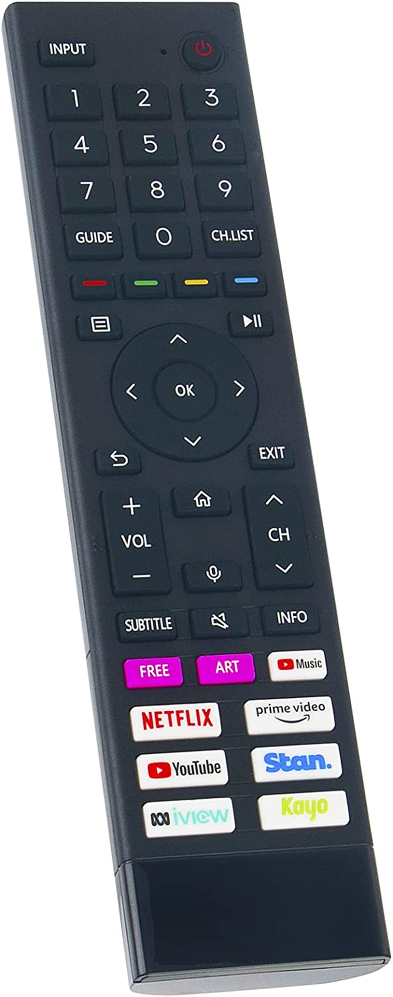 ERF3G80H Replacement Voice Remote Fit for Hisense Android Smart TV U7G Series TV 55U7G 65U7G 75U7G 85U7G A7G Series TV 43A7G 50A7G 55A7G 65A7G 75A7G 85A7G 55U7HAU 65U7HAU 75U7HAU 85U7HAU 98U7HAU