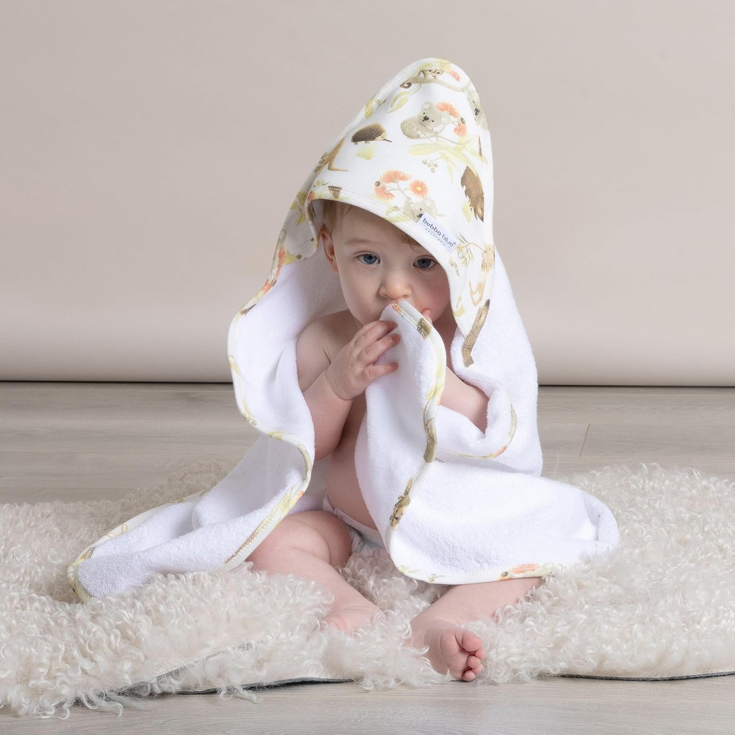 Bubba Blue New Aussie Animal Hooded Towel