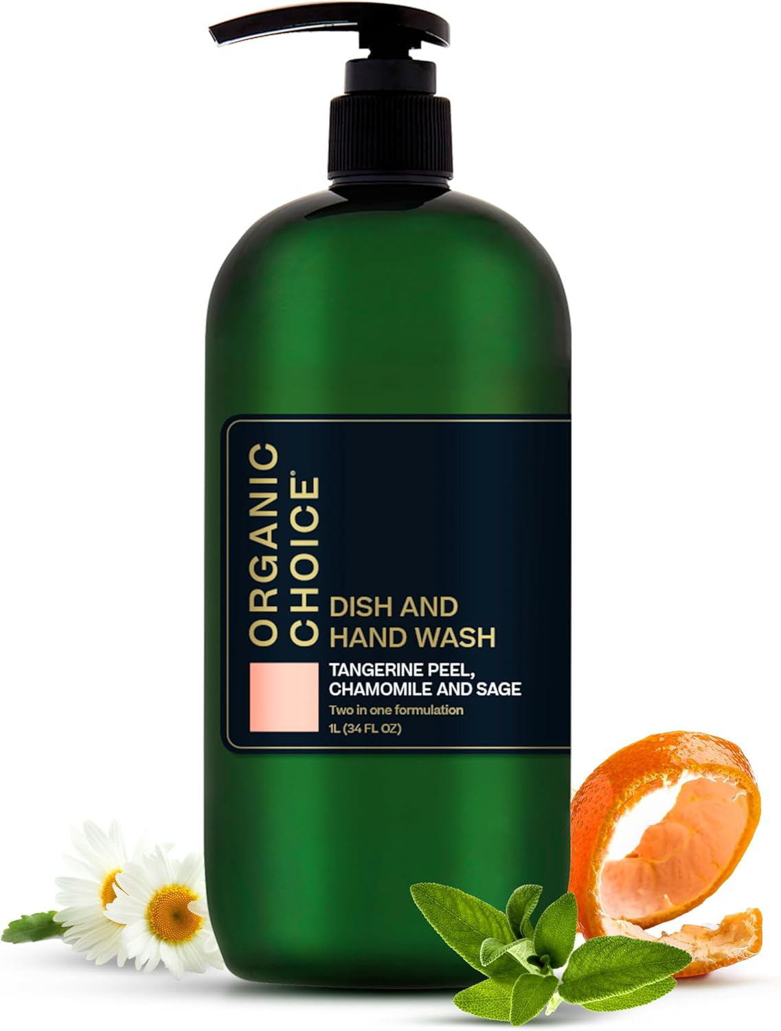 Organic Choice Tangerine Peel, Chamomile Dish and Hand Wash 1 Litre