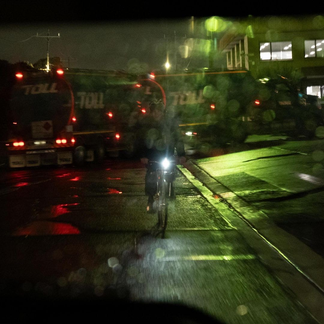 KNOG Blinder Front Bike Light - 200 Lumen Rechargeable Bicycle Light - Bright LED Bike Headlight with Integrated USB Charging, 8 Light Modes, IP67 Waterproof, Fits 22-32Mm Handlebars - Peace Design image number 2