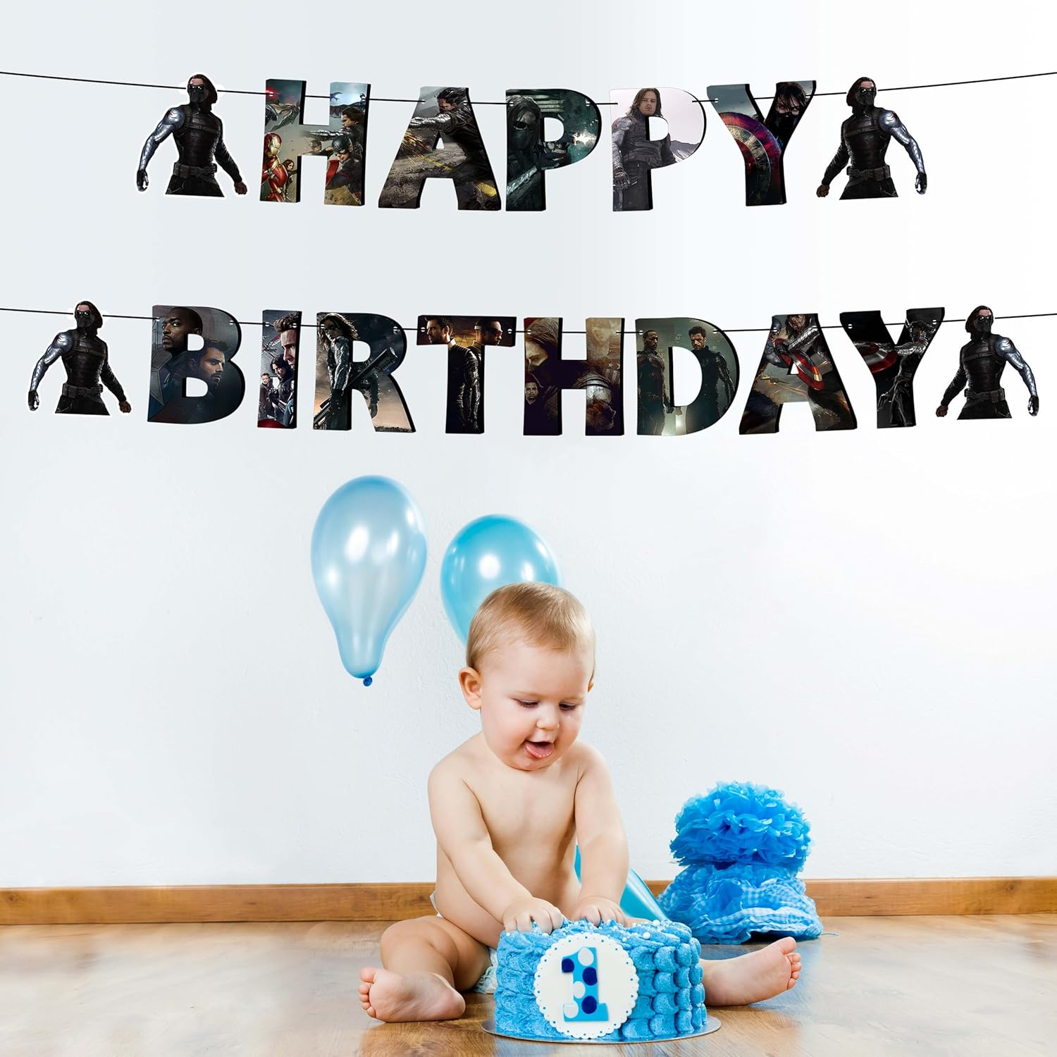 Wntr Slder Birthday Banner &ndash; Striking Party Decoration for Heroic Celebrations image number 5