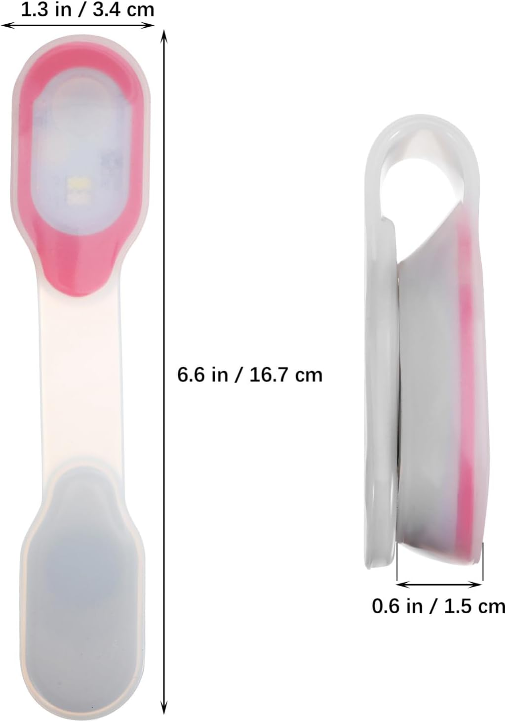 Jojofuny 2Pcs Nurse Clip on Running Lights for Runners Led Magnetic Flashlight for Outdoor Sports Running Walking Emergency