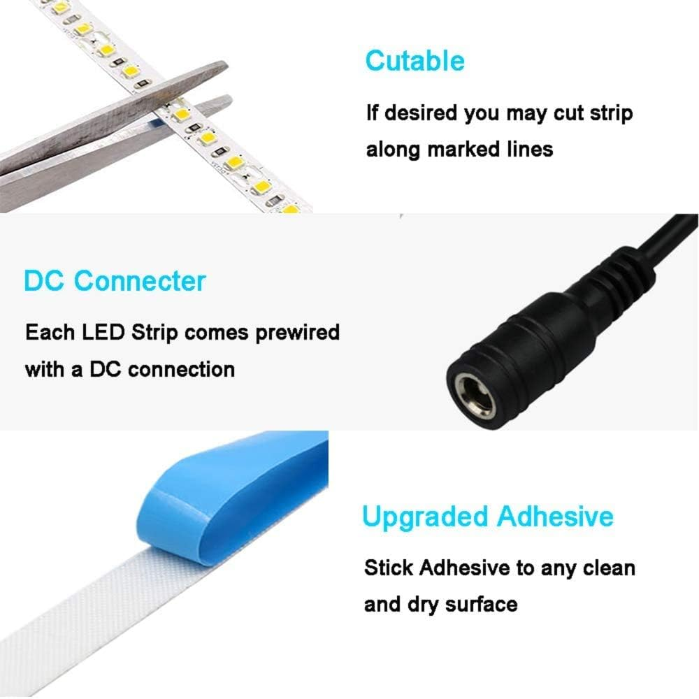 (Cool White) - JOYLAND DC 24V Cool White 6000-6500K Flexible Waterproof LED Strip Lights Super Bright 300 Units 5050 Leds Light Strip 5M/Reel for Truck image number 3