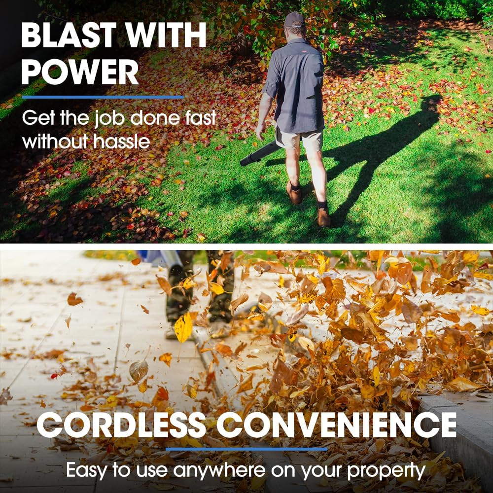 Powerblade 20V Leaf Blower & Line Trimmer/Edger Combo, Kit with 4.0Ah Battery & Fast Charger image number 5