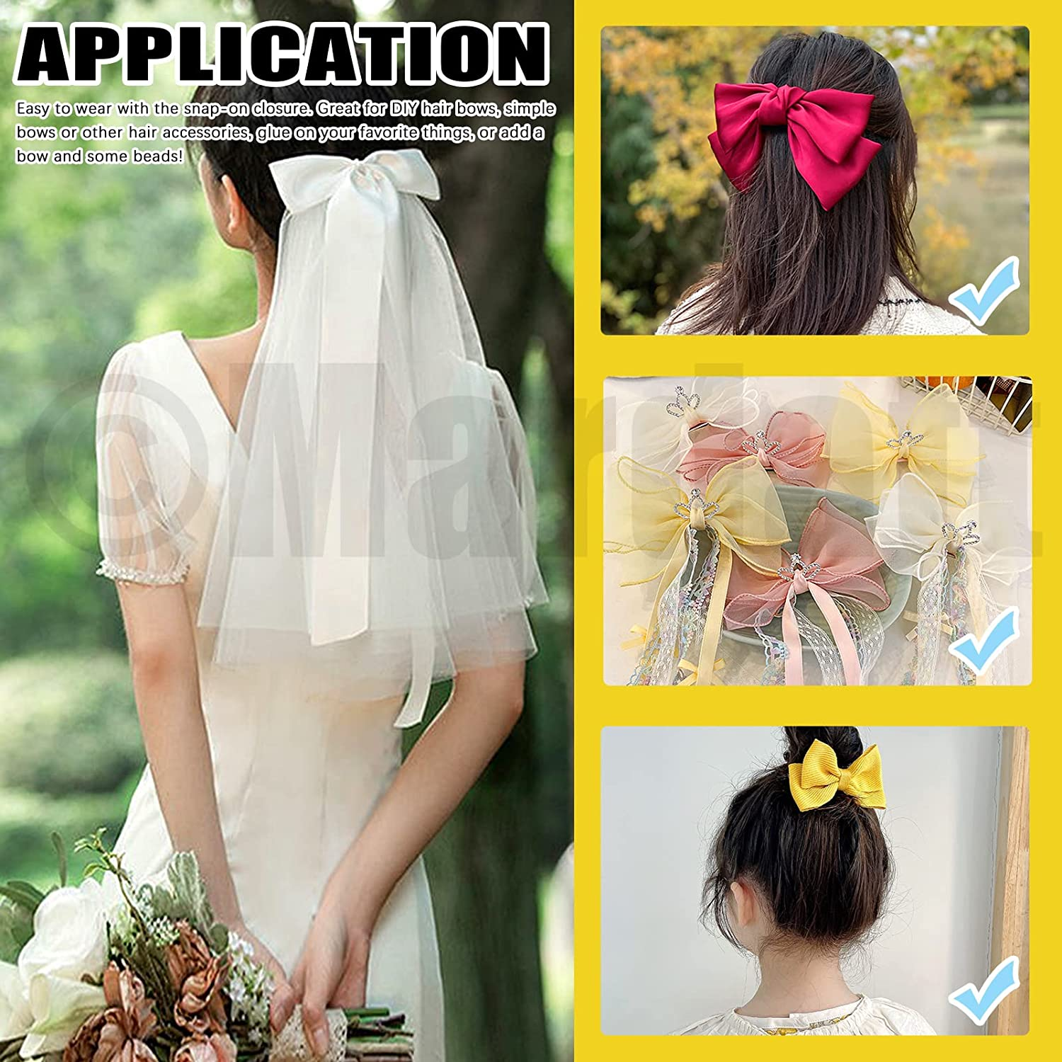 Mardatt 180 Pcs 9 Style Metal Hair Clip Assortment Set Silver Snap Hairpin French Blank Barrettes Single Prong Pin Curl Sectioning Clips Accessories for DIY Hairdressing Making Hair Care image number 5