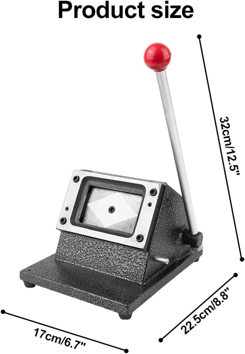 CHAOFLIGHT Business Card Cutter,Id Card Making Machine 86 * 54Mm Manual round Corner Die Cutting Heavy Duty Punch for ID, Badge, Credit, PVC, Paper Business Card image number 4
