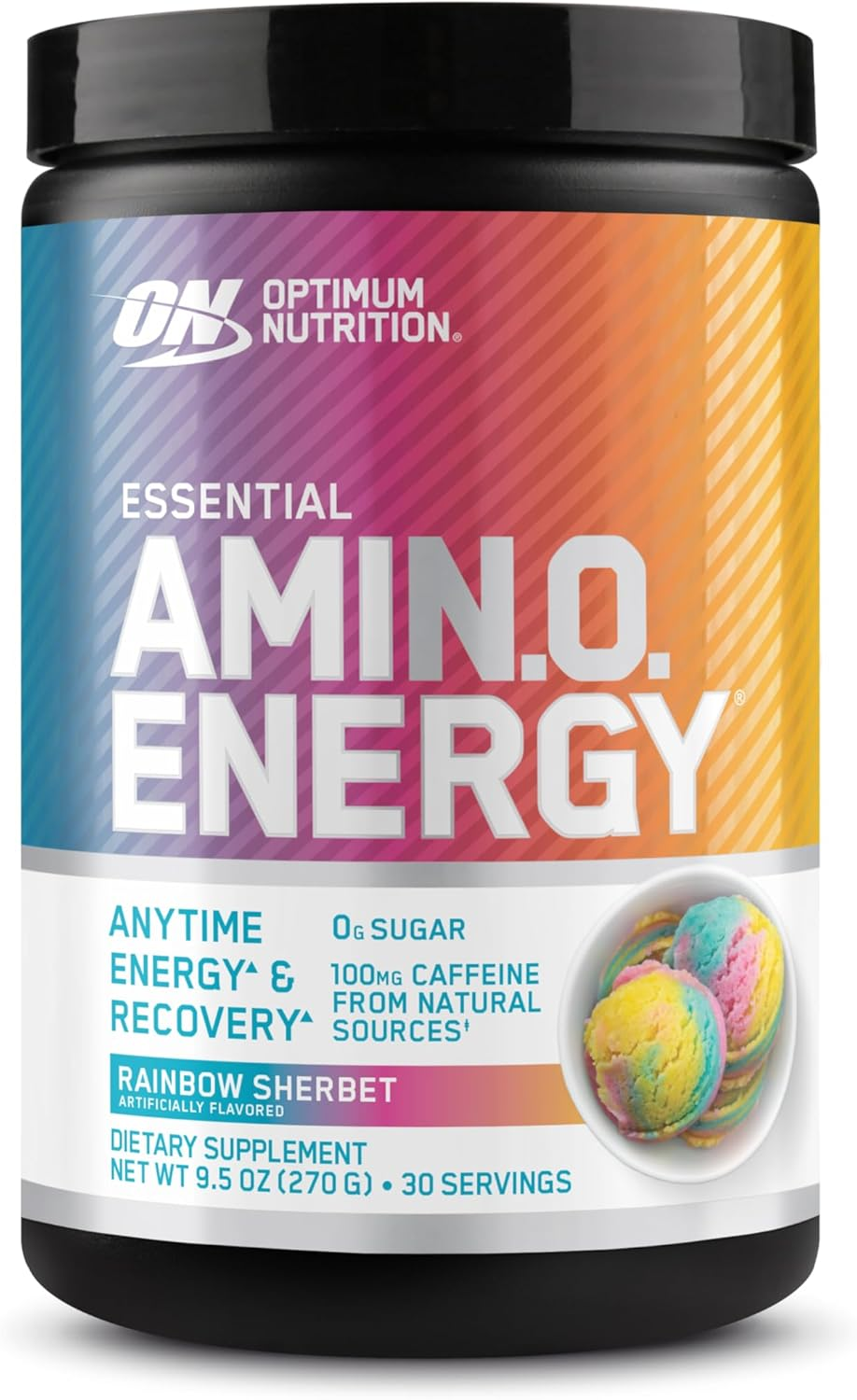 OPTIMUM NUTRITION Amino Energy, Rainbow Sherbert, 30 Servings, 270G image number 2