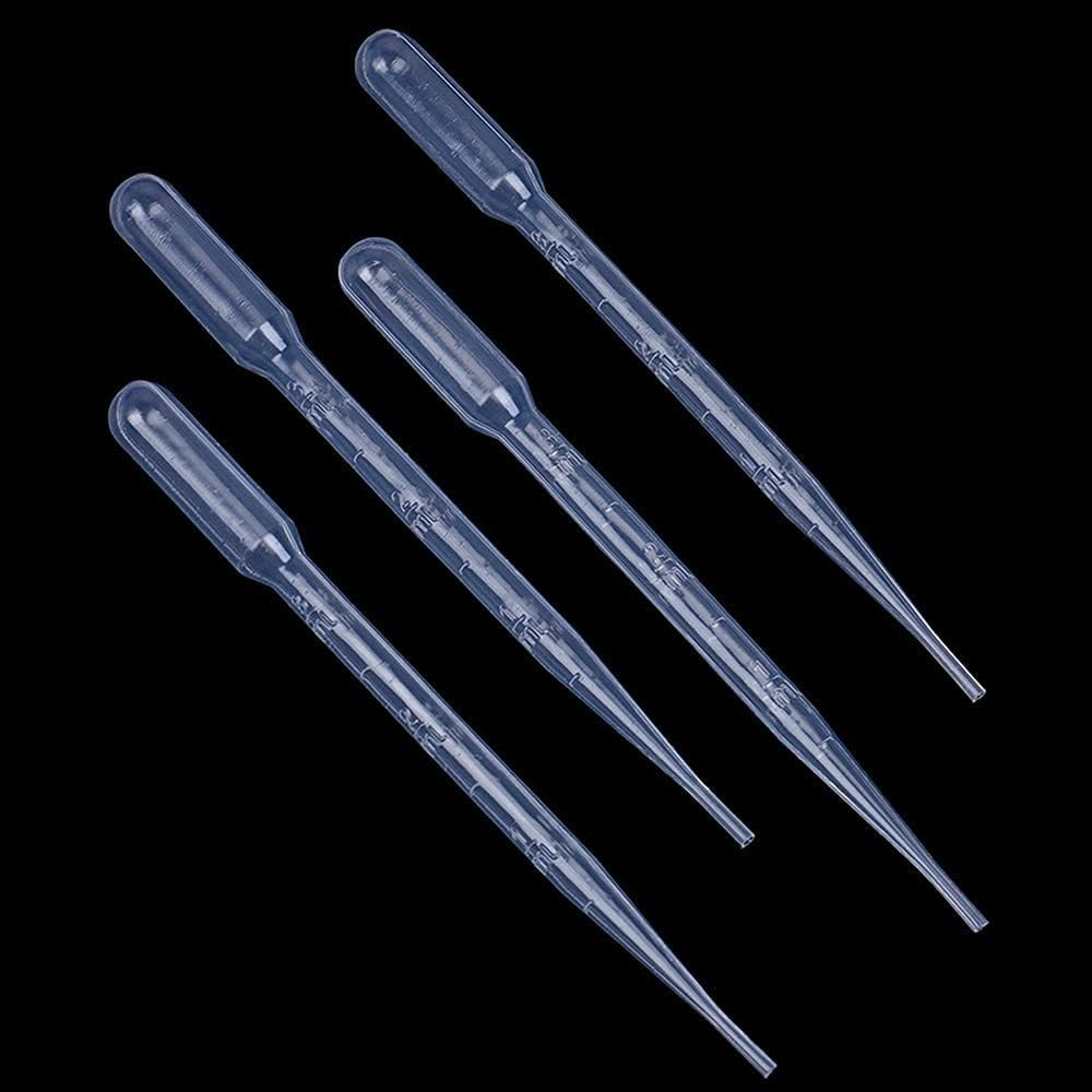 4PCS 3Ml Painting Accessory Transfer Makeup Pipettes Dropper Reusable Plastic Laboratory Tools Graduated Polyethylene Practical and Clever image number 2