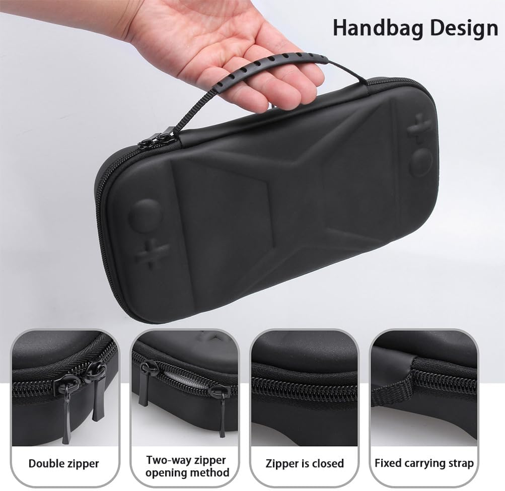 MTSDM Hard Shell Travel Storage, Game Console Carrying Case, Game Console Skin Protective Storage Bag, Travel Carrying Case Bag, Dustproof Anti-Spatter Shockproof Pressure Resistant image number 3