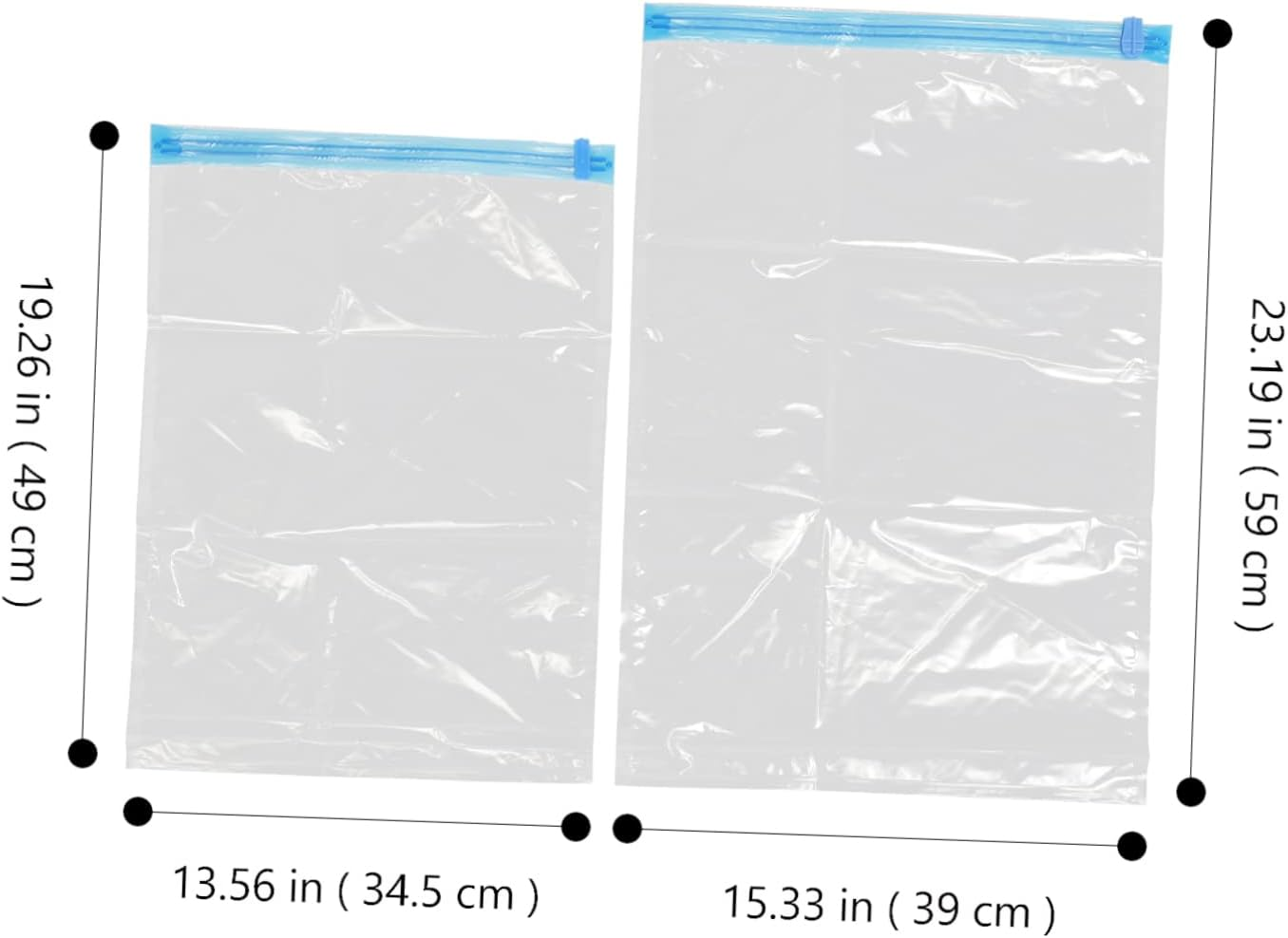 Luxshiny 10Pcs Hand Travel Vacuum Bag Compression Bags for Luggage Organiser and Space Saver image number 5