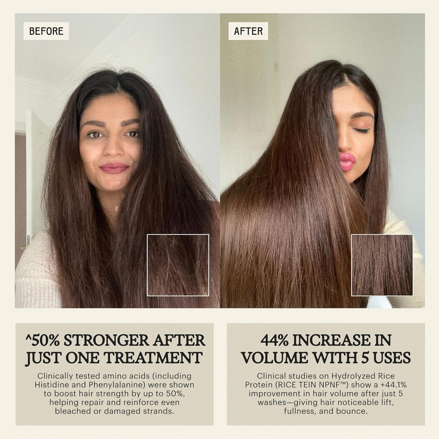 Keratin Hair Mask for Dry Damaged Hair and Growth - Deep Repair Treatment Mask with Coconut Oil, Green Tea, Avocado, & Castor Oil - Hydrating & Soothing Vegan Protein Conditioner by Remilia Hair, 200Ml image number 6