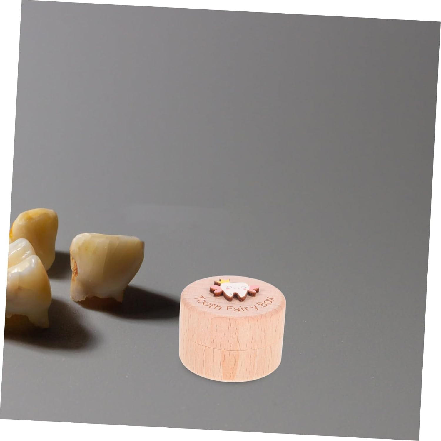 Generic Wooden Keepsake Storage Box for Cute Tooth Organizer to Cherish Lost Teeth and Hair Thoughtful for Milestones and Growth Memories image number 5