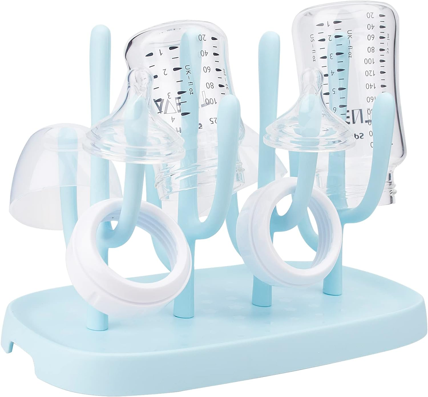 Baby Bottle Drying Rack, Space Saving Bottle Dryer Holder for Bottles, Nipples, Pump Parts, Cups
