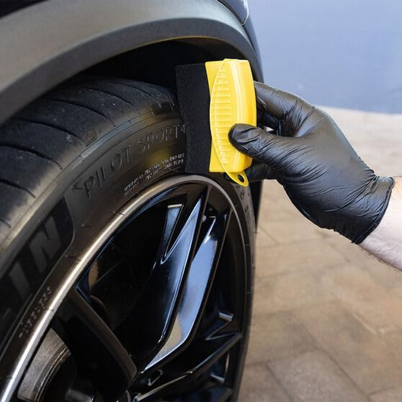 Meguiar'S Tyres 'N Trim Dressing and Protectant Applicator - Featuring Soft, Tight-Cell Foam to Spread Your Favourite Meguiar&rsquo;S Tyre Shine, Exterior Dressing, or Protectant Smoothly and Evenly