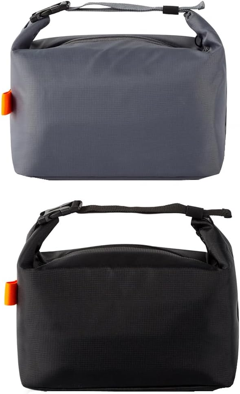 Insulated Lunch Bag, Oxford Waterproof Cooler Bag, Long-Lasting Insulation (1, Black)