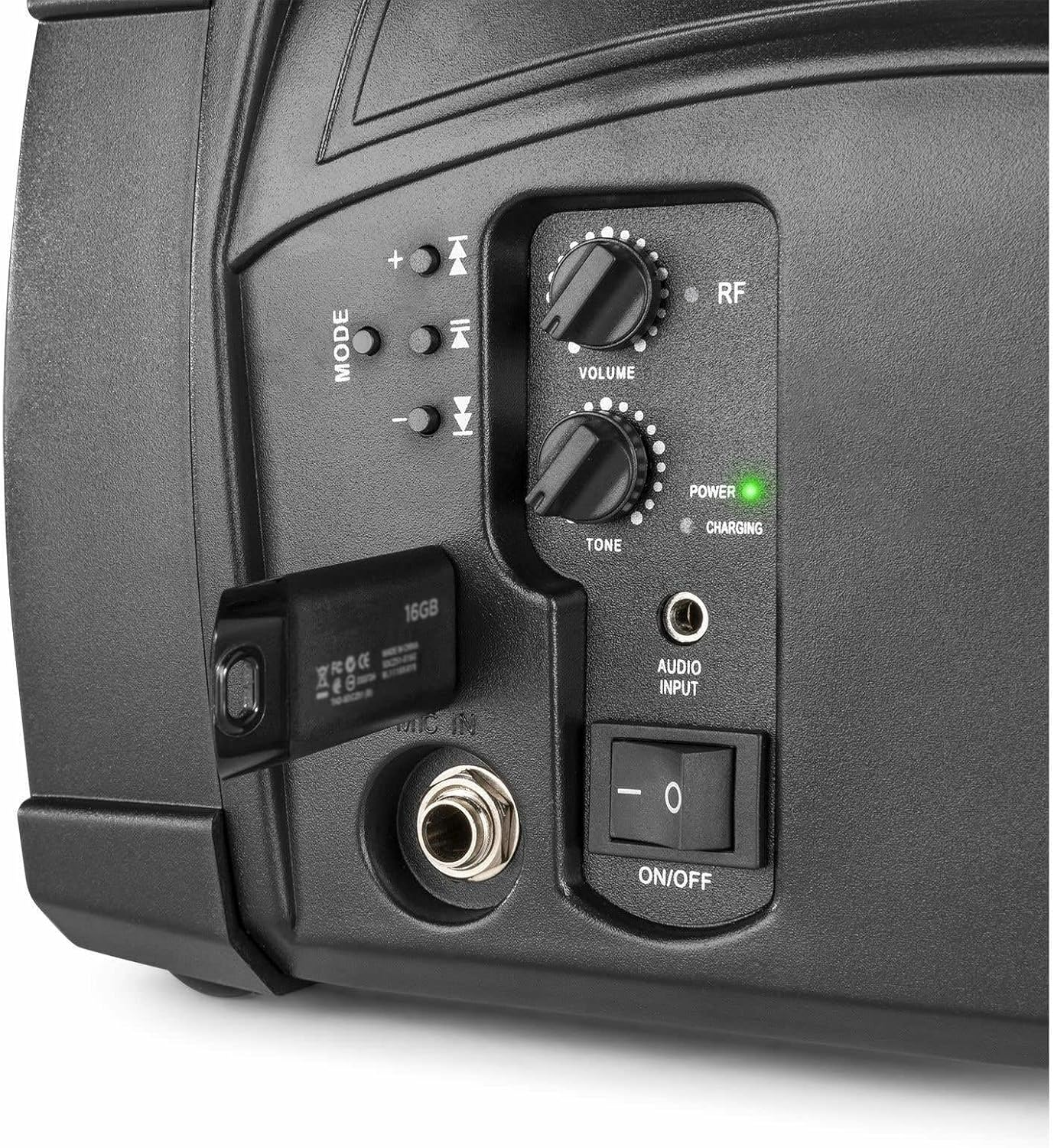 Vonyx ST014 Handheld Portable PA System - Wireless Bluetooth Handheld PA Speaker with Microphone, Rechargeable Battery, USB/SD, 50W Power - Compact & Lightweight for Events & Parties image number 4