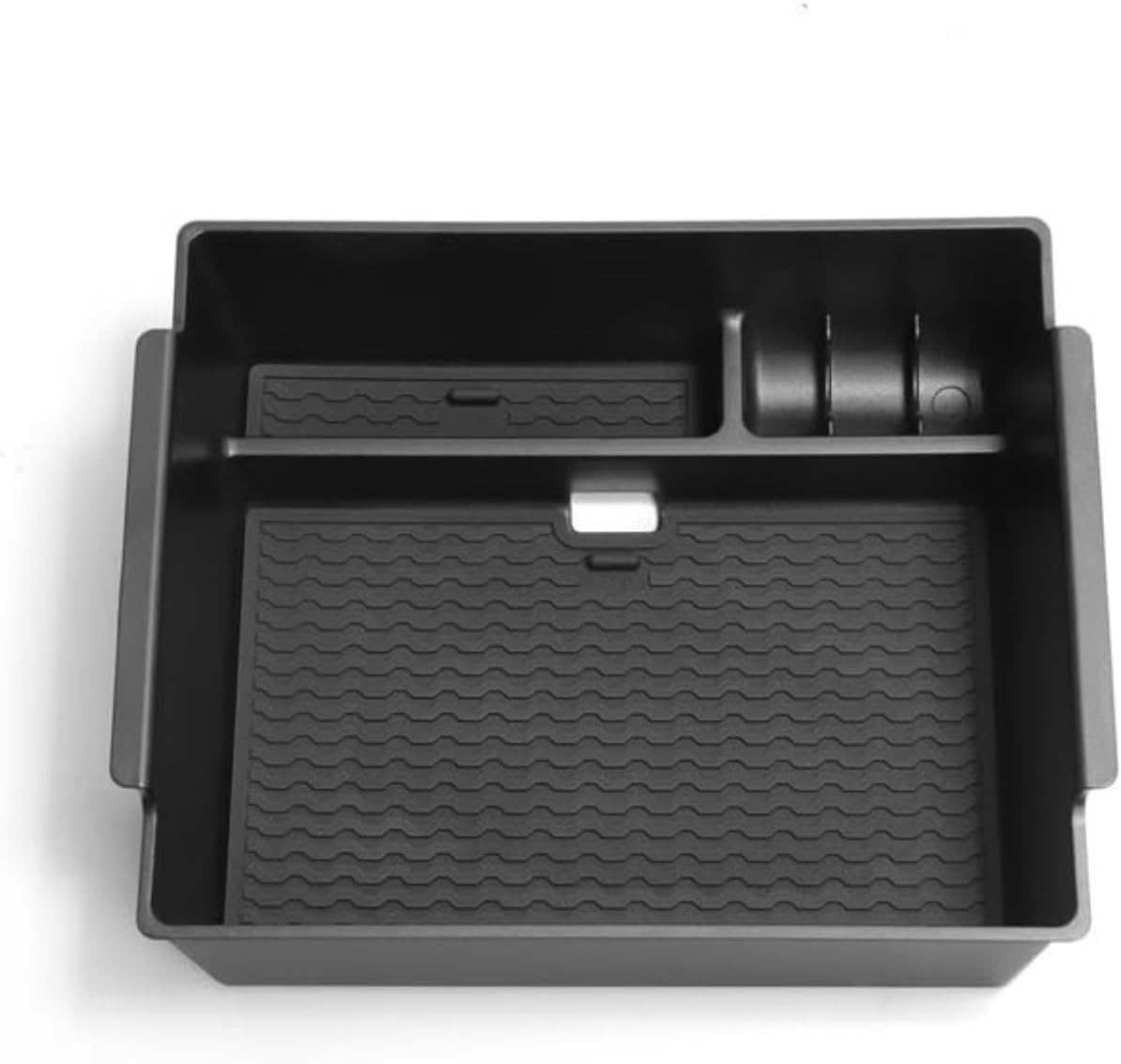 Center Console Organizer for Mitsubishi Triton/L200 2024 2025 Interior Organizer Center Console Holder Tray Armrest Storage Box with Non-Slip Silicone Mats Triton24