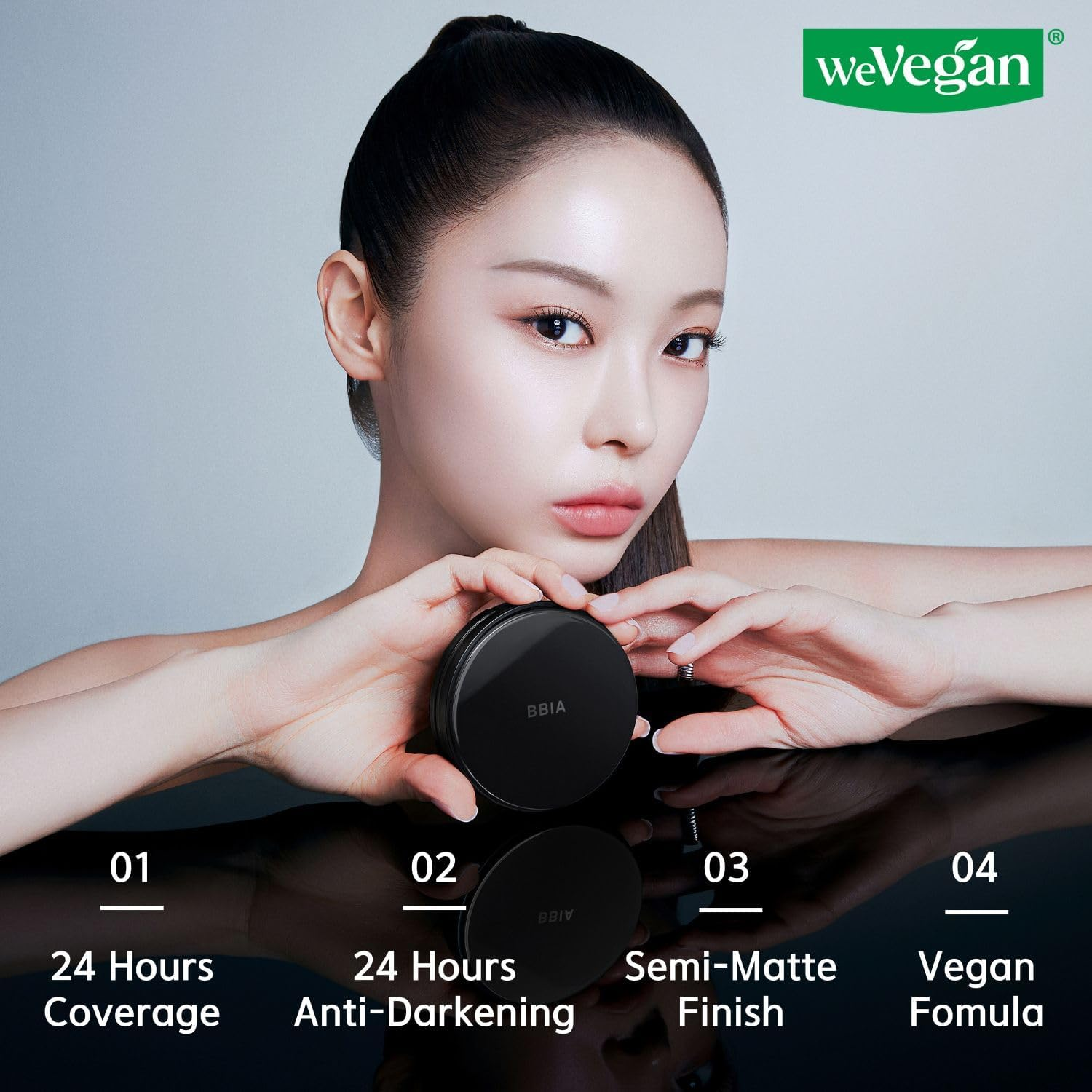 BBIA EAU Matte Cushion Foundation SPF50 - Flawless Coverage, Smooth Velvety Texture with Semi-Matte Finish, Comfortable Lightweight & Longlating, Vegan, Korean Makeup (23 NATURAL REFILL ONLY, Pack of 1) - 17 Fair image number 3