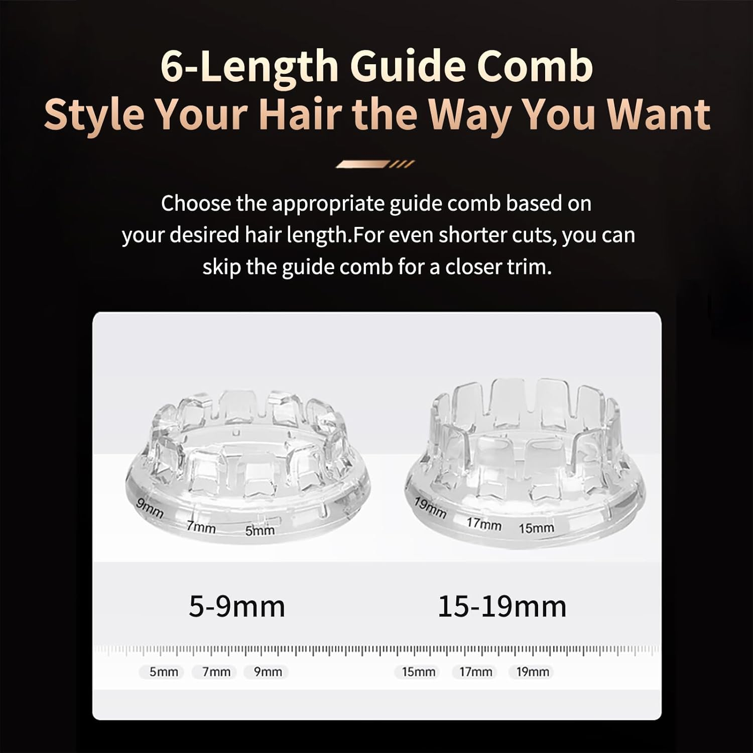 Cordless Self Hair Clippers for Men, Waterproof Electric Hair Trimmer for Short Hair, Easy Home Haircut Grooming Kit image number 6