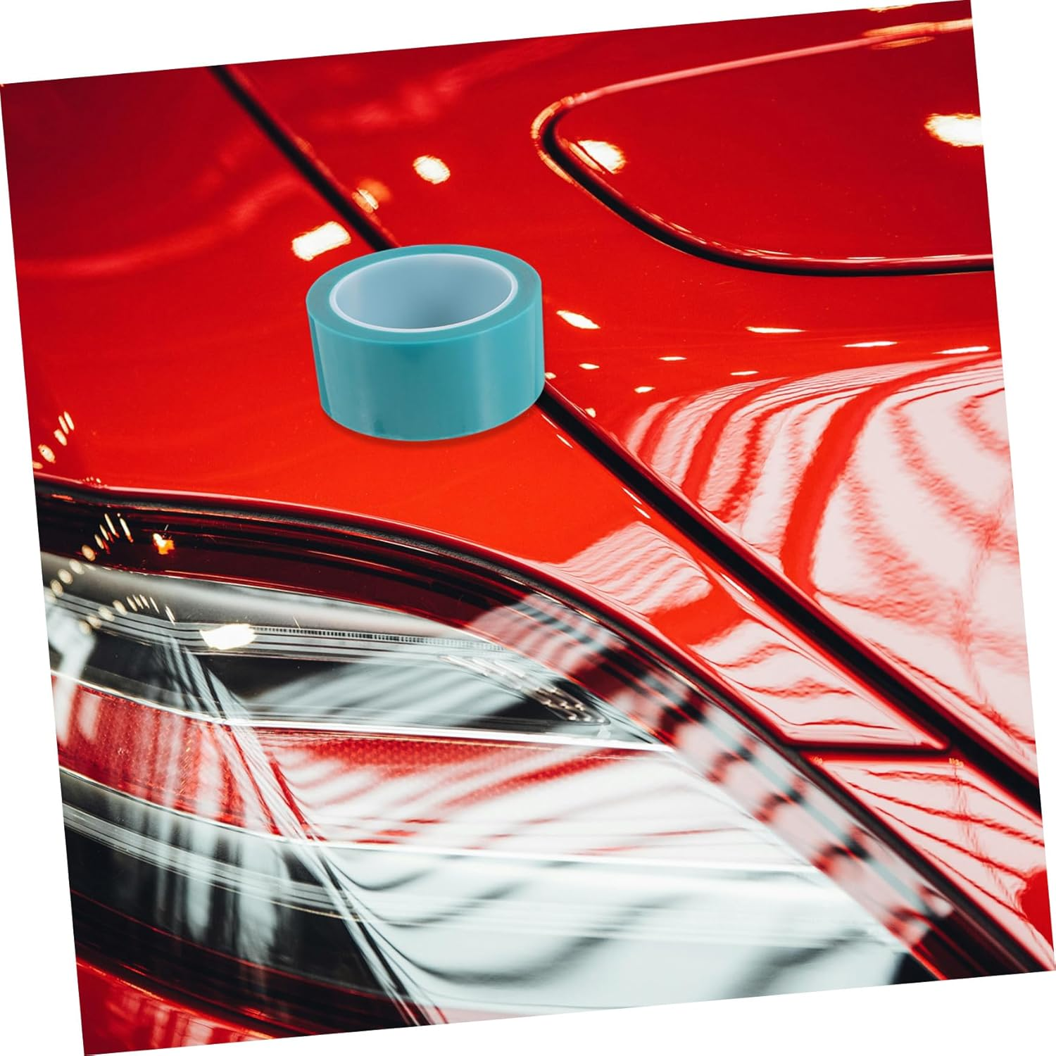 KICHOUSE Automotive Paint Masking Tapes 5 Rolls 50M Long Strong Adhesion Residue-Free for DIY Random Color image number 3