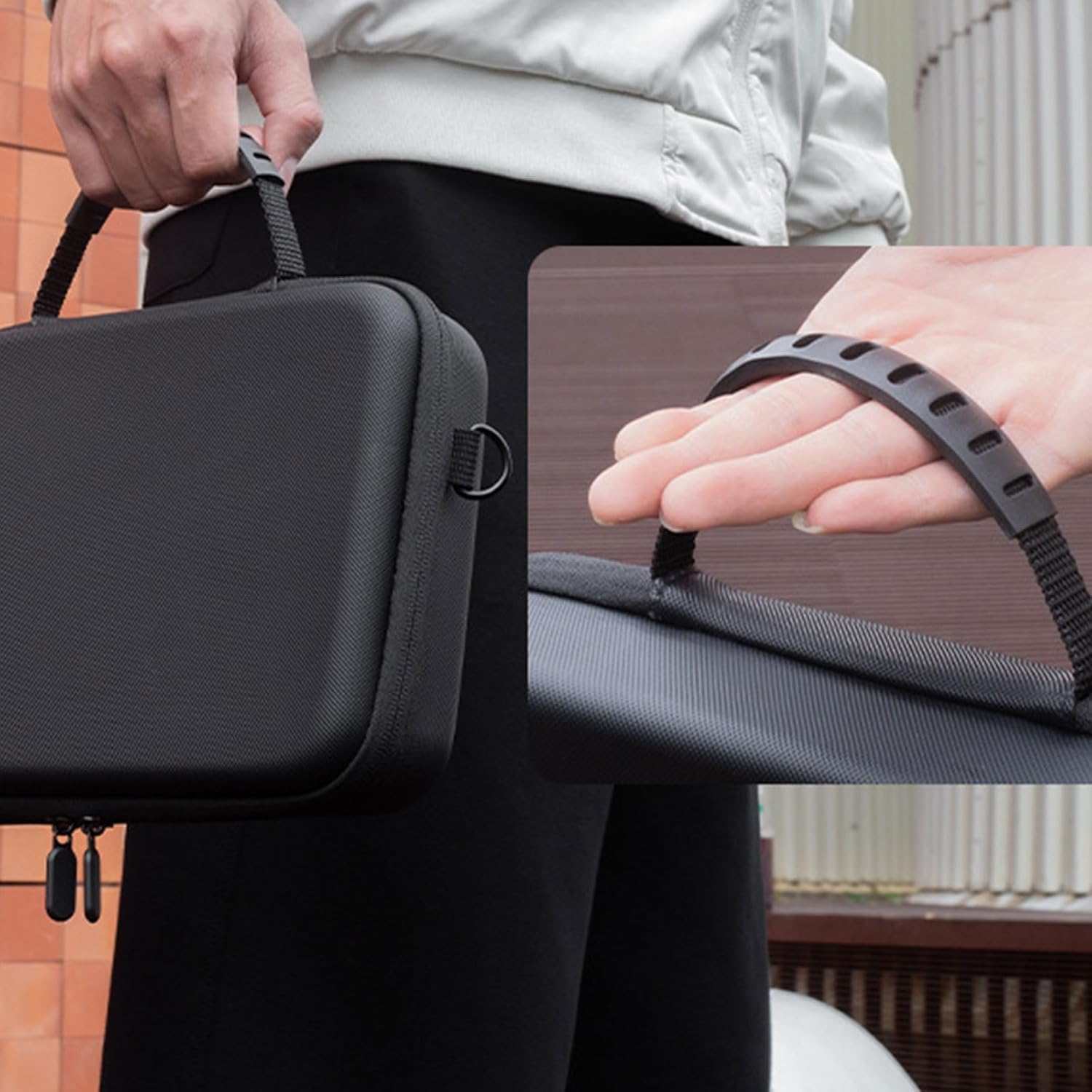 For Osmo Action 6 Carrying Storage Case, Surface Waterproof Travel Portable Hard Shell Bag, Compatible with DJI Osmo Action 6 Adventure Combo Outdoor Travel Accessories Kit