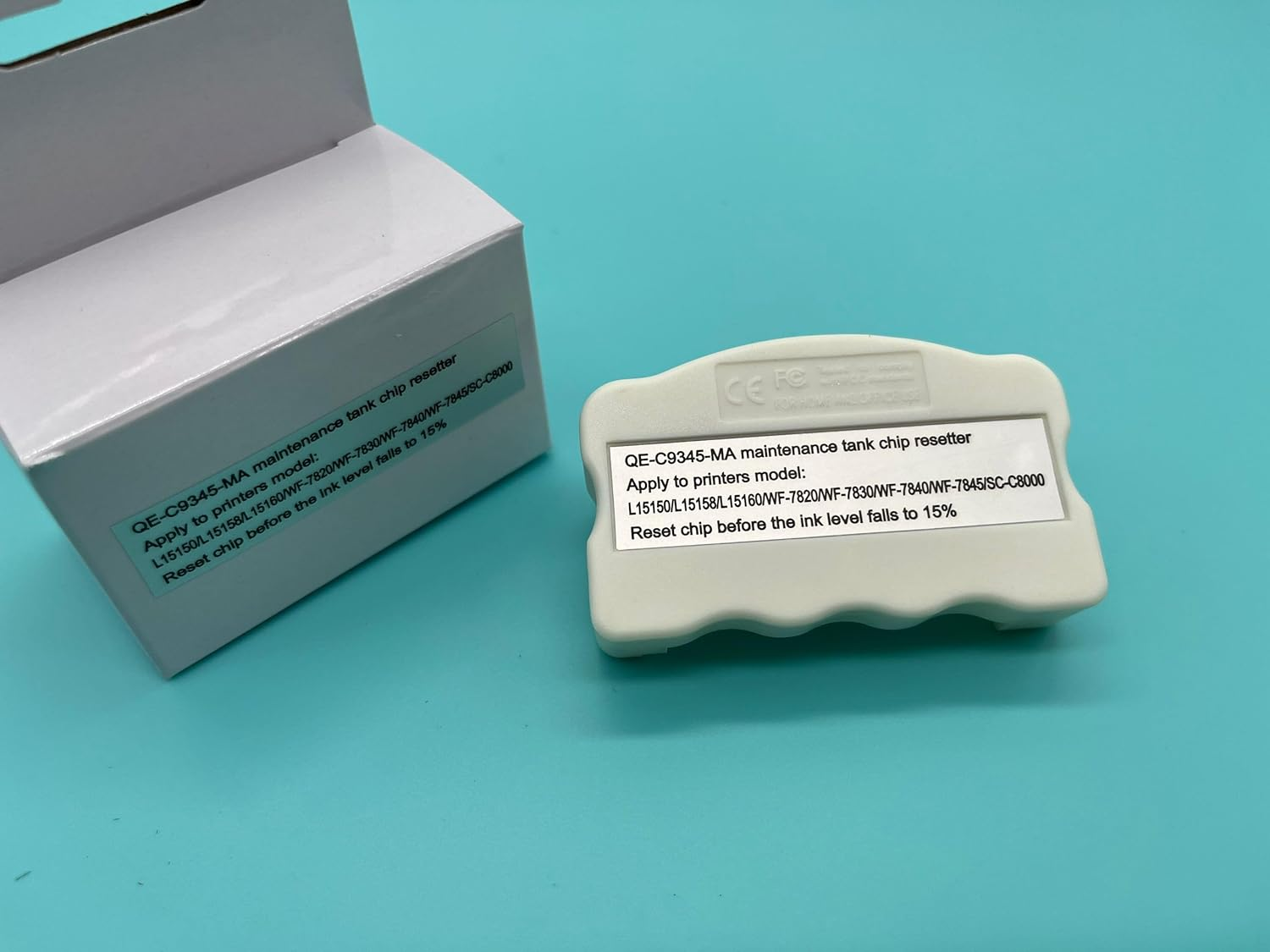 C9345 Maintenance Box Chip Resetter for EPN ET-5800 ET-5850 ET-5880 ET-8550 ET-8500 ET-16600 ET-16650 WF-7820 WF-7830 WF-7840 L15150 L15160 L18050 L8050 EC-C7000 ST-C8000 ST-C8090 - Battery Type image number 3