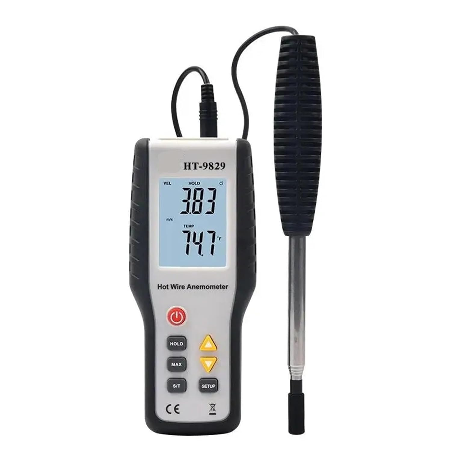 High Sensitivie Digital Portable Wind Speed Meter Hot Wire Thermal Anemometer Anemometro Measuring Instruments image number 4