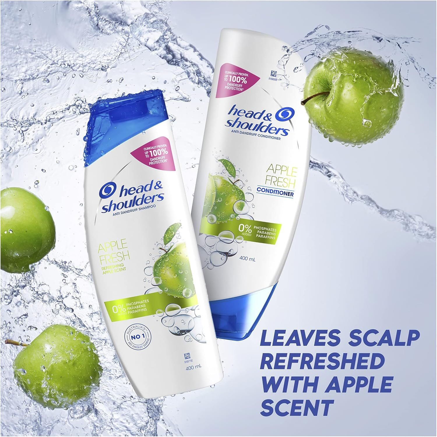 Head & Shoulders Apple Fresh anti Dandruff Shampoo for Refreshed Scalp, 660Ml image number 6