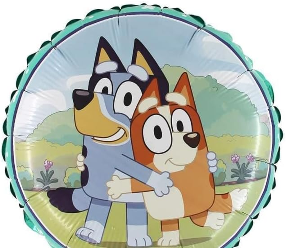 Toyland&reg; 18 Inch round Bluey & Bingo Character Foil Balloon - Kids Party Decorations