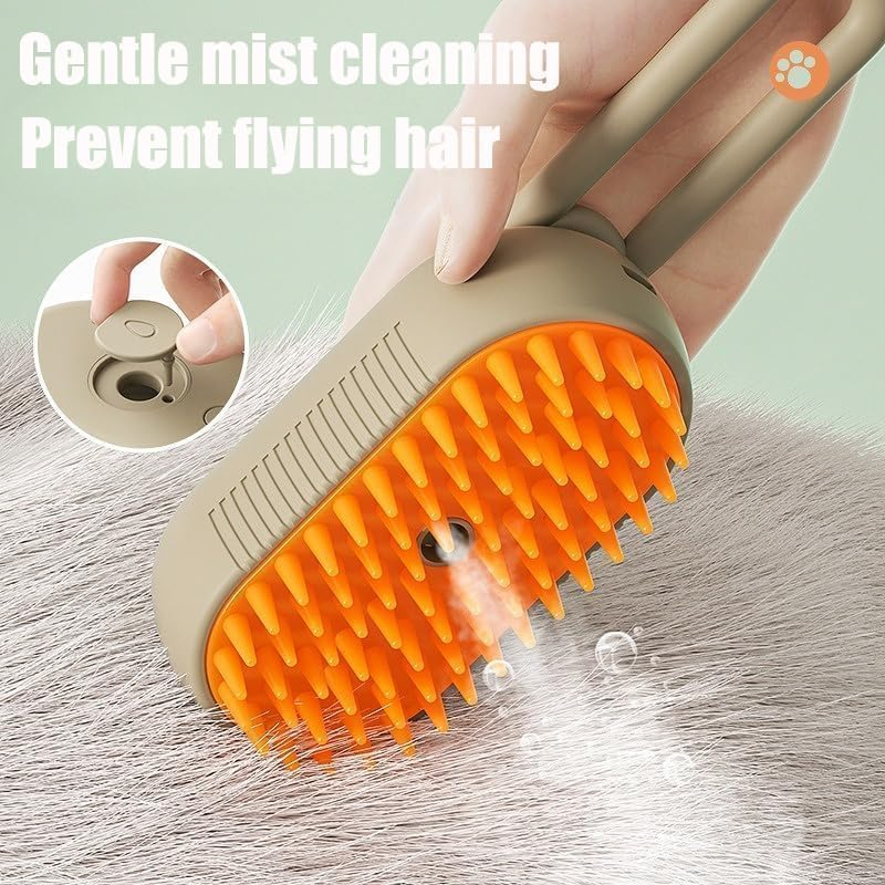 Cloud Care Cat Brush, Cat Steam Brush 3 in 1 Water Pet Cat Hair Brush with Handle image number 6