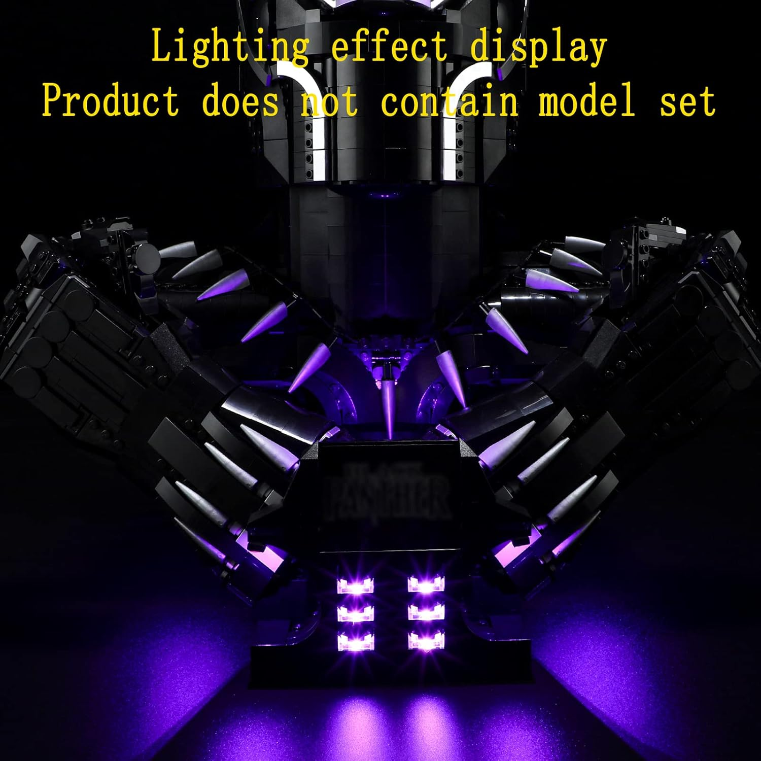GEAMENT LED Light Kit Compatible with  Black Panther - Lighting Set for Marvel 76215 Building Model ( Set Not Included) image number 3