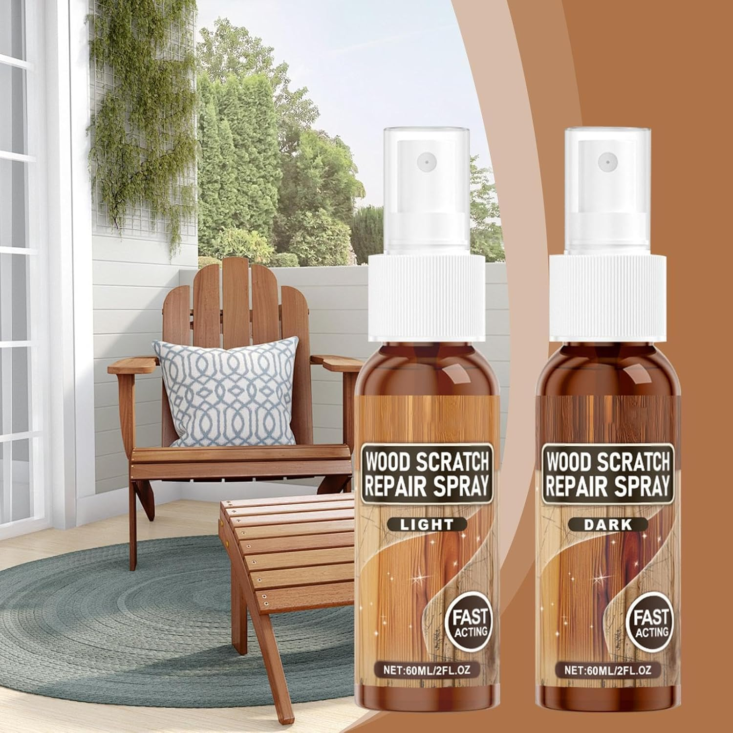 Wood Scratch Repair - Furniture Paint Pen Kit - Fast Wood Scratch Correction | Wood Scratch Remover - Polishing image number 4