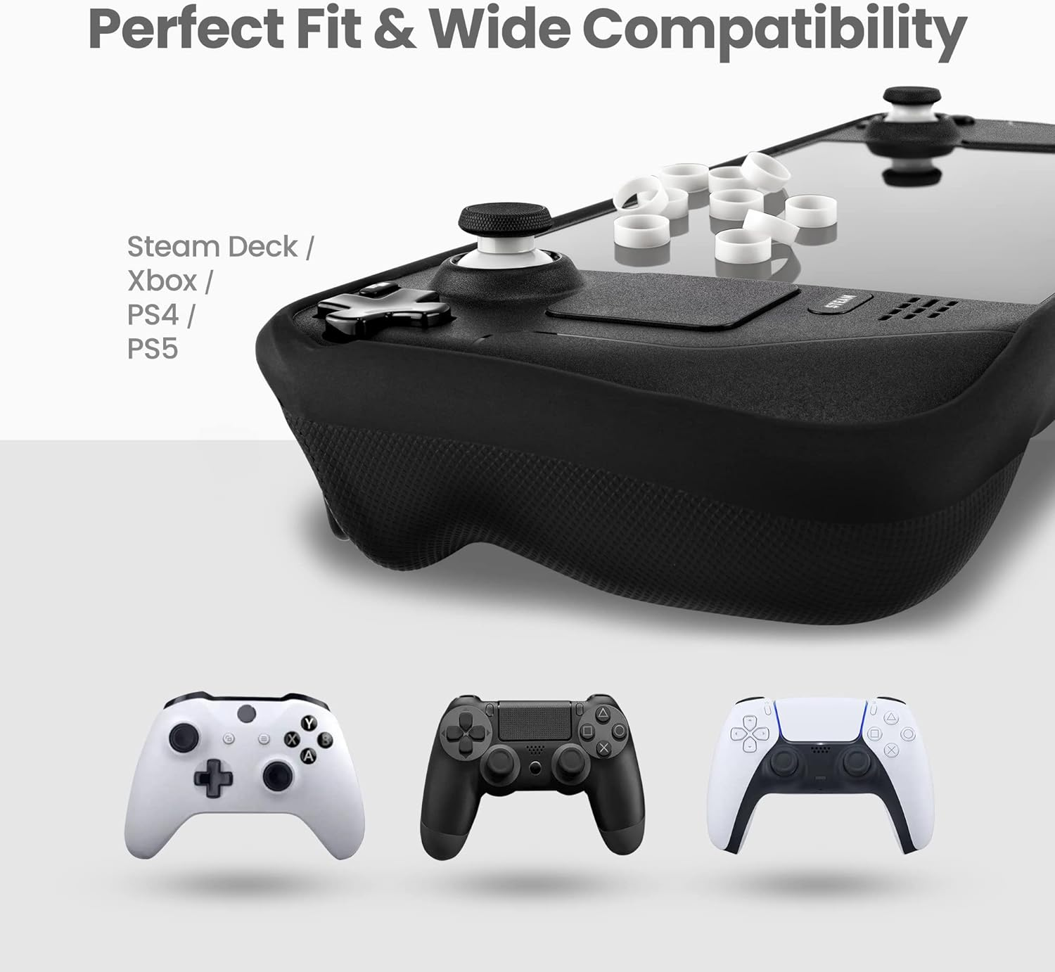 Joystick Protectors, Invisible Protection during Gaming, Silicone, Compatible with Steam Deck/Xbox/Switch Pro Controller/Ps4/Ps5/Rog Ally/8 Bitdo Game Joystick(10 Pcs) image number 3