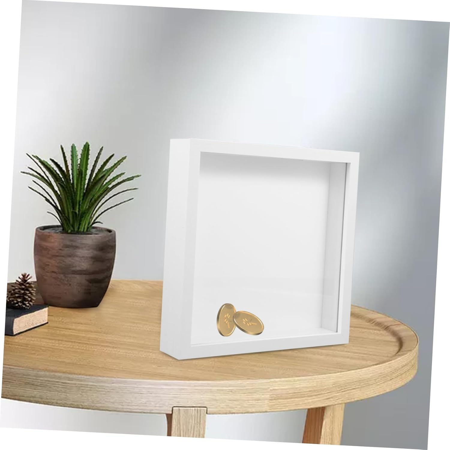 Vaguelly Unique Keepsake with Transparent Window Adventure Archives Holder for Concert Tickets Travel Memories Elegant Coin Display Container