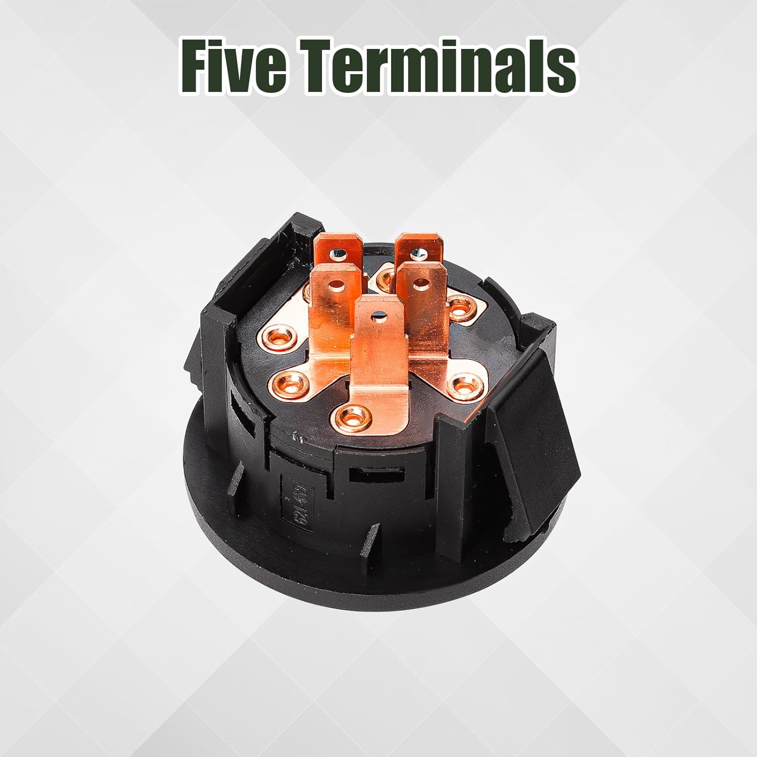 Lawn Mower Ignition Switch, Premium Lawn Tractor Ignition Key Switch with 5 Terminals Starter Ignition Compatible with Exmark Toro for Z Master Time Cutter SS ZS Series and Other Brand Lawn Mower image number 1