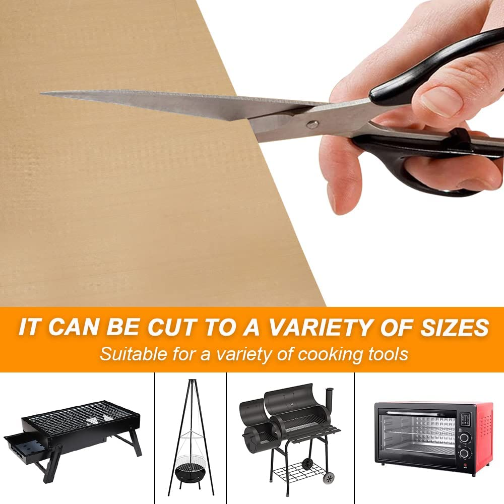 Silicone Baking Mats Non Stick Reusable,Oil Brush,Baking Mat Sheet Baking Tray Liner Set 30 * 40Cm,6 Sheets-Reusable Professional Quality,Nontoxic Cookingmat (Type 1) image number 6