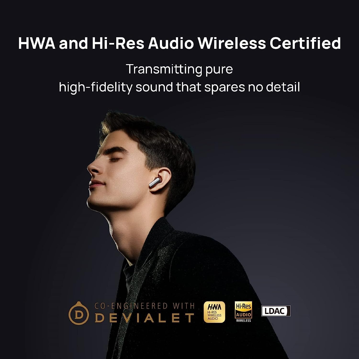 HUAWEI Freebuds Pro 2, Intelligent ANC 2.0, Dual Device Connection, Hi-Res Audio Wireless, Ceramic White [AU Version] - Silver image number 5