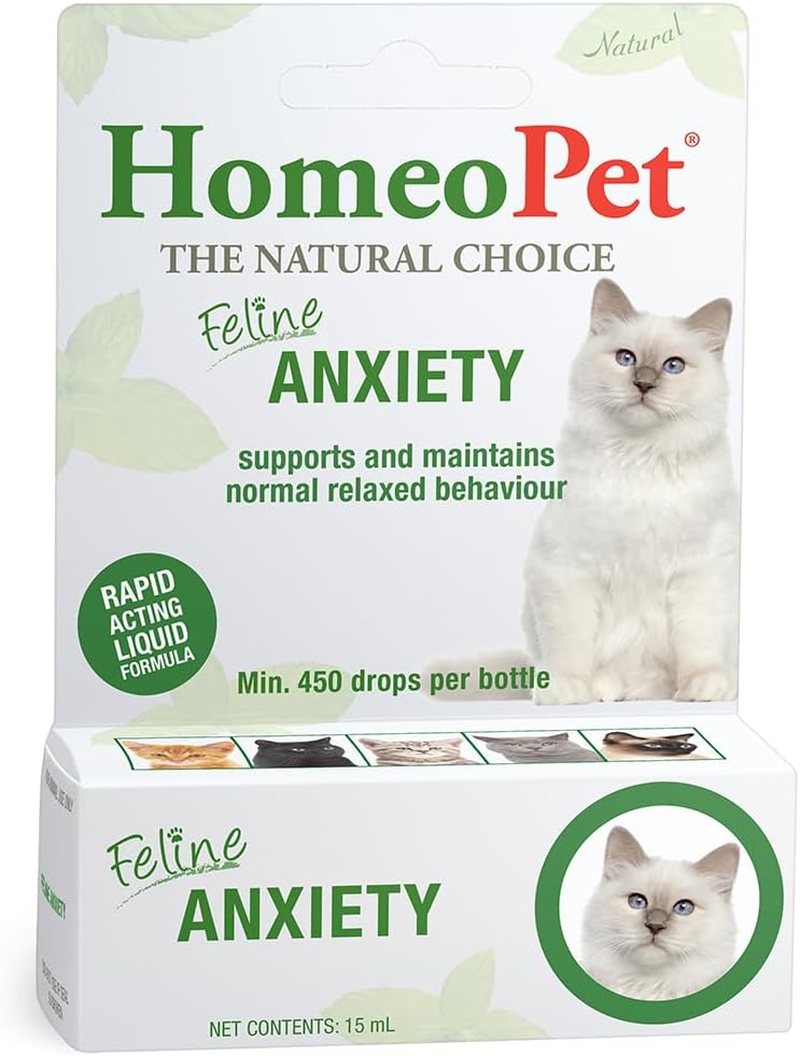 Homeopet Feline Anxiety 15 Ml &ndash; Calming Behavioural Relief for Stressed Cats