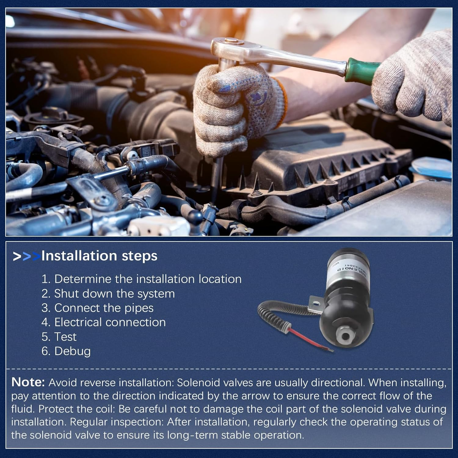 Zachager 12V Fuel Shut off Solenoid 04233841 04234373 for Deutz 912 913 914 35DZS1E2 APE 3309 F139 Stop Solenoid Valve Excavator Disel Engine Replacement Parts image number 2