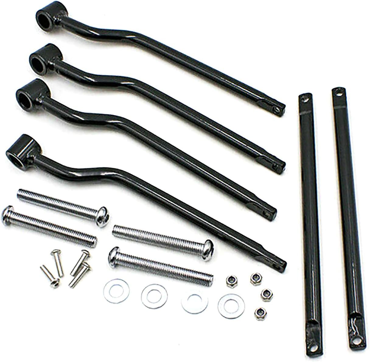 Yibid Universal Motorcycles Saddlebag Supports Bracket Bars Mount Holder for 84+ Softail Heritage Custom Fat Boy Deluxe Night Train Springer Honda Suzuki Yamaha Kawasaki (Black) image number 4