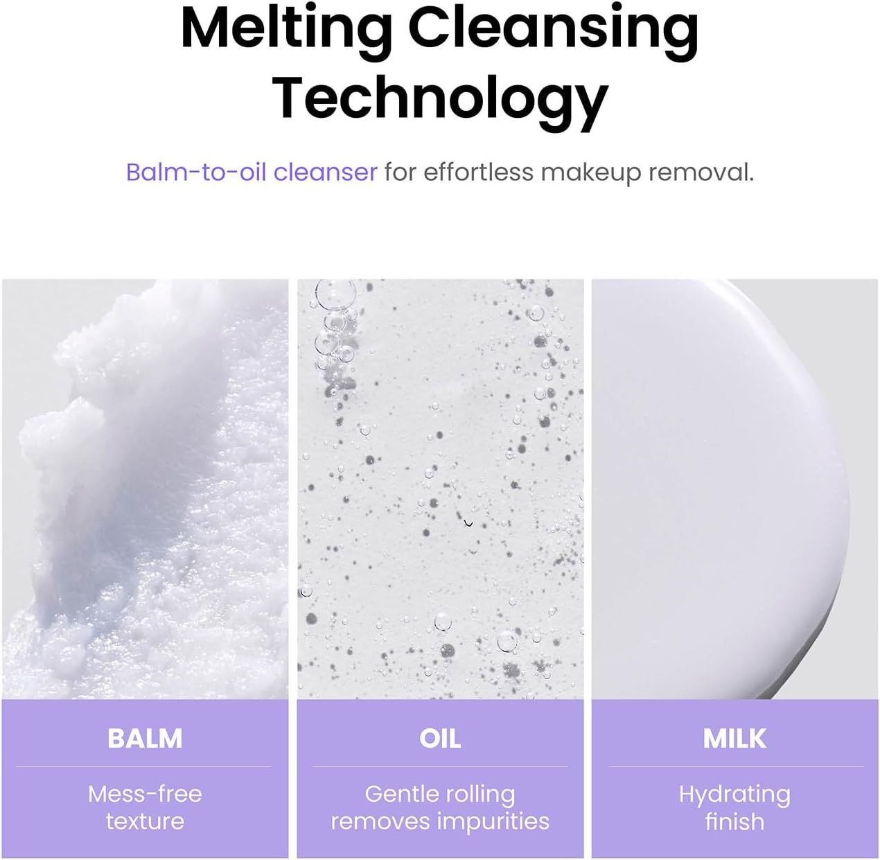 Caraseoul Gentle Grinding Cleansing Balm Makeup Remover with BHA Salicylic Acid & Bakuchiol, Vegan, Non-Greasy Texture, Cleansing Oil Travel Size, Korean Skin Care, for All Skin Type (50Ml/1.69 Fl.Oz) image number 2