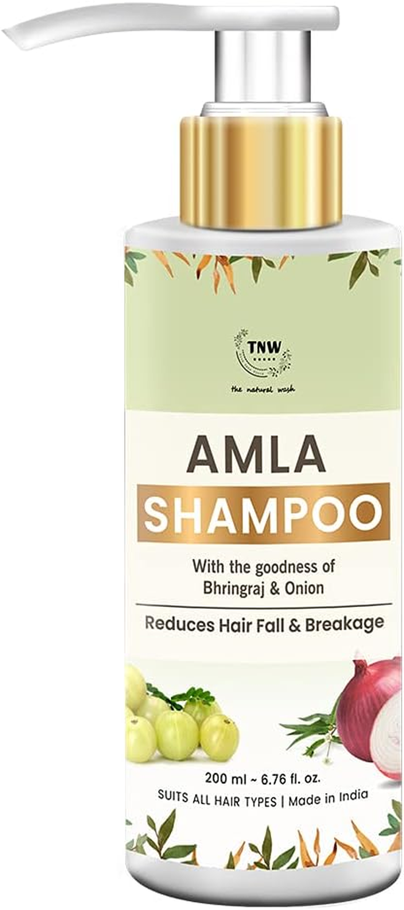 Tnw-The Natural Wash Amla Shampoo for Hair Growth & Controlling Hair Fall with the Goodness of Amla,Bhringraj, Onion, Black Seed| No Paraben & No Sulphate| Amla Shampoo for Men and Women (200 Ml) image number 5