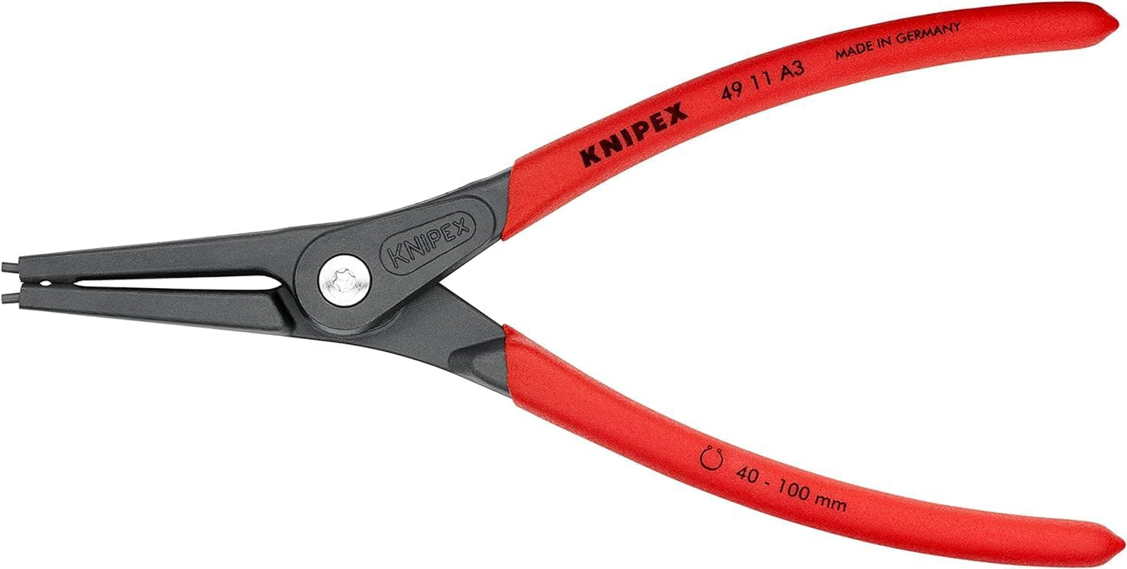 Knipex 49 11 A3 Precision Circlip Pliers for External Circlips 40-100Mm image number 3