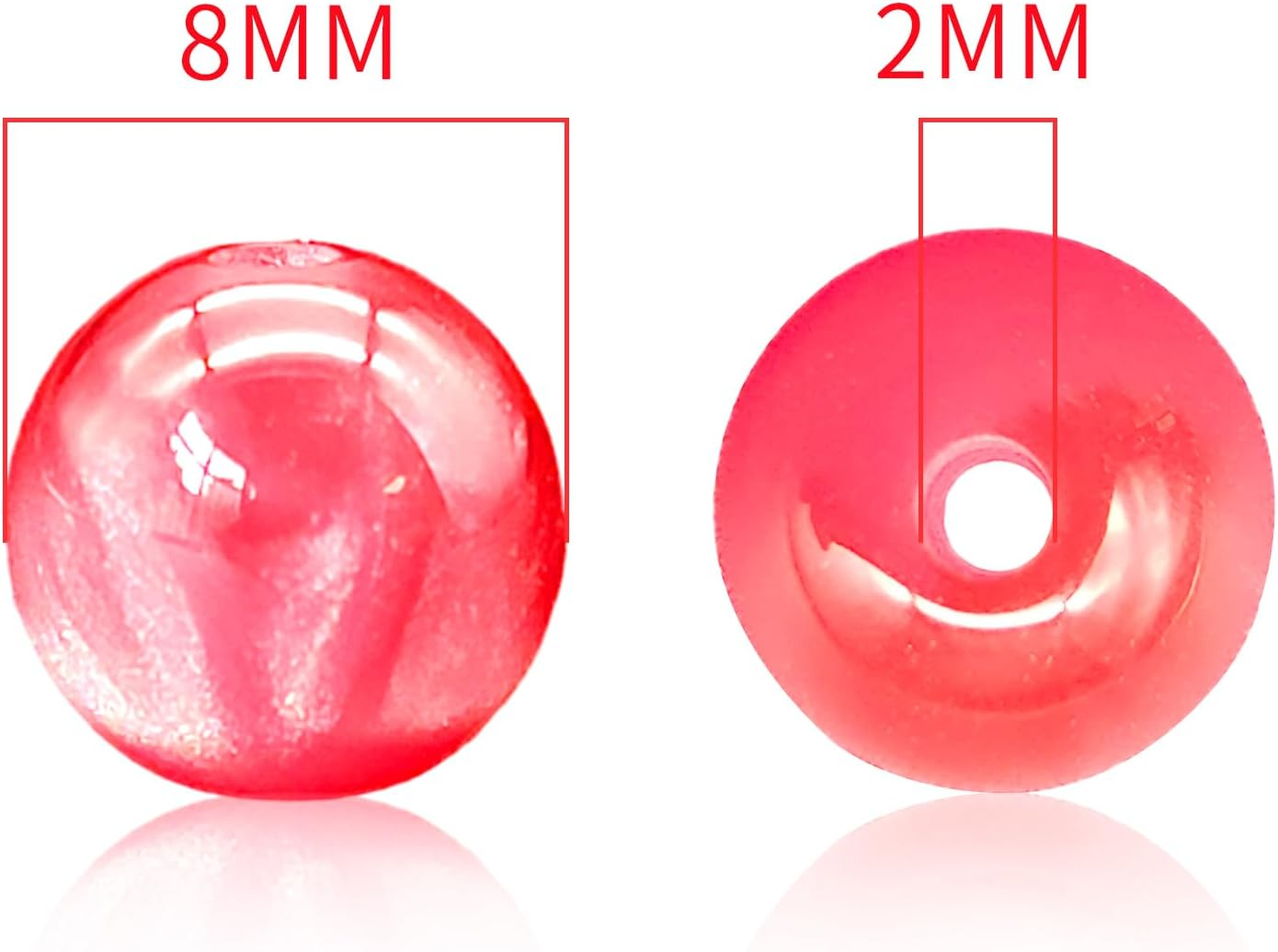 8Mm Cat'S Eye round Beads - Jewelry Making Kit Set of 600Pcs in 15 Vibrant Colors, DIY Bead Craft for Bracelets Necklaces Earring image number 2