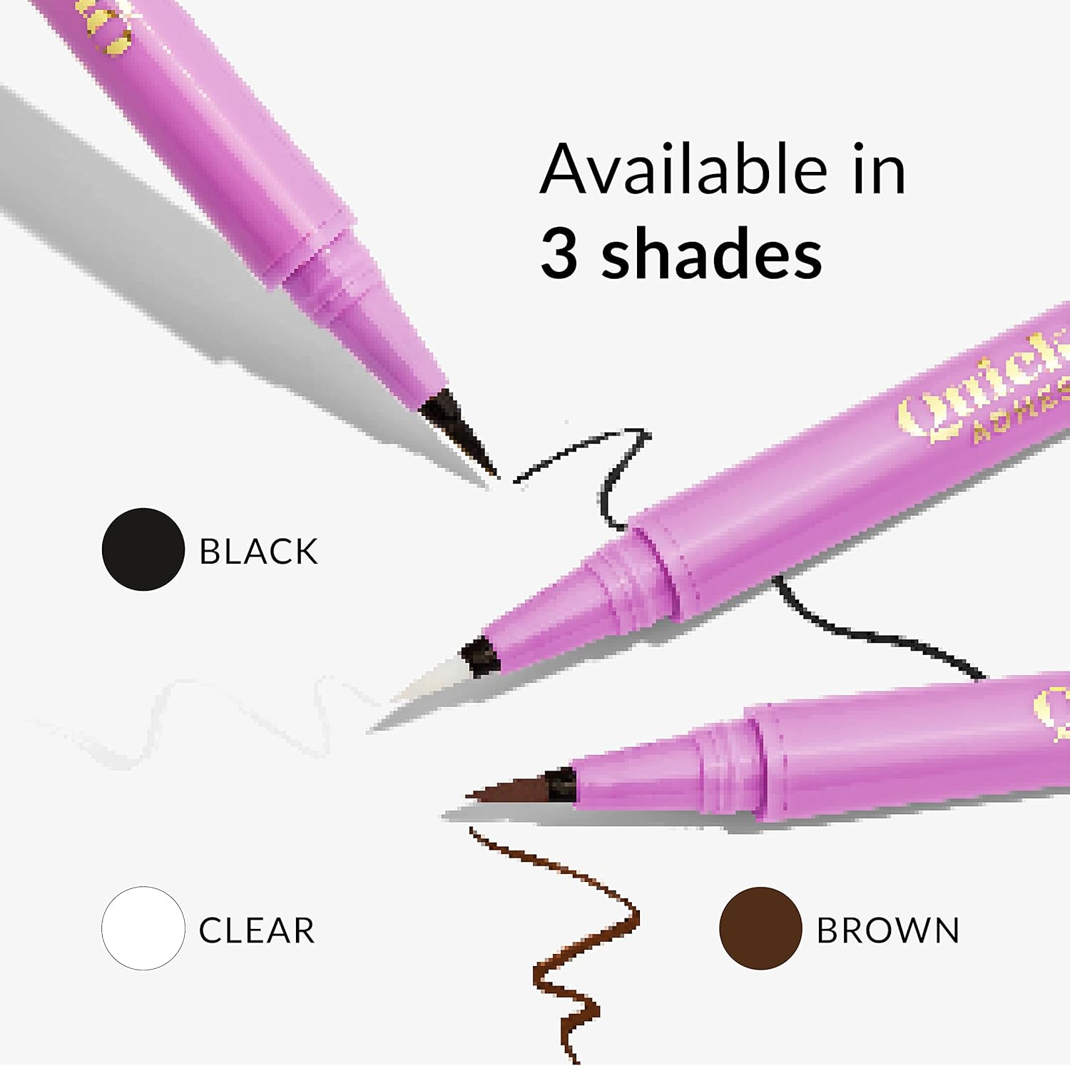 The Quick Flick 2 in 1 Adhesive Liner, Clear, 40 G