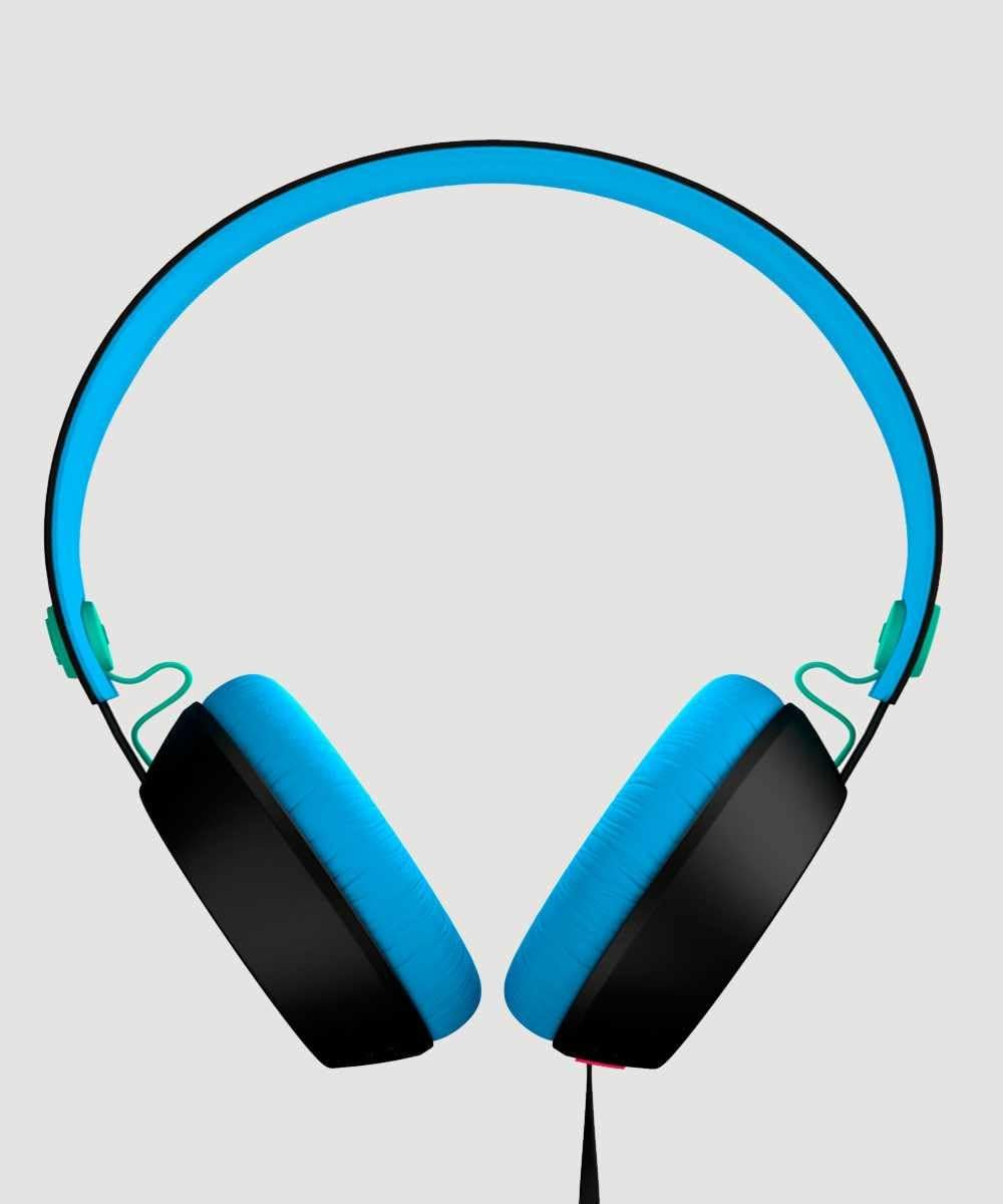 COLOUD Boom Blocks 4090638 Headphones Black/Cyan image number 4