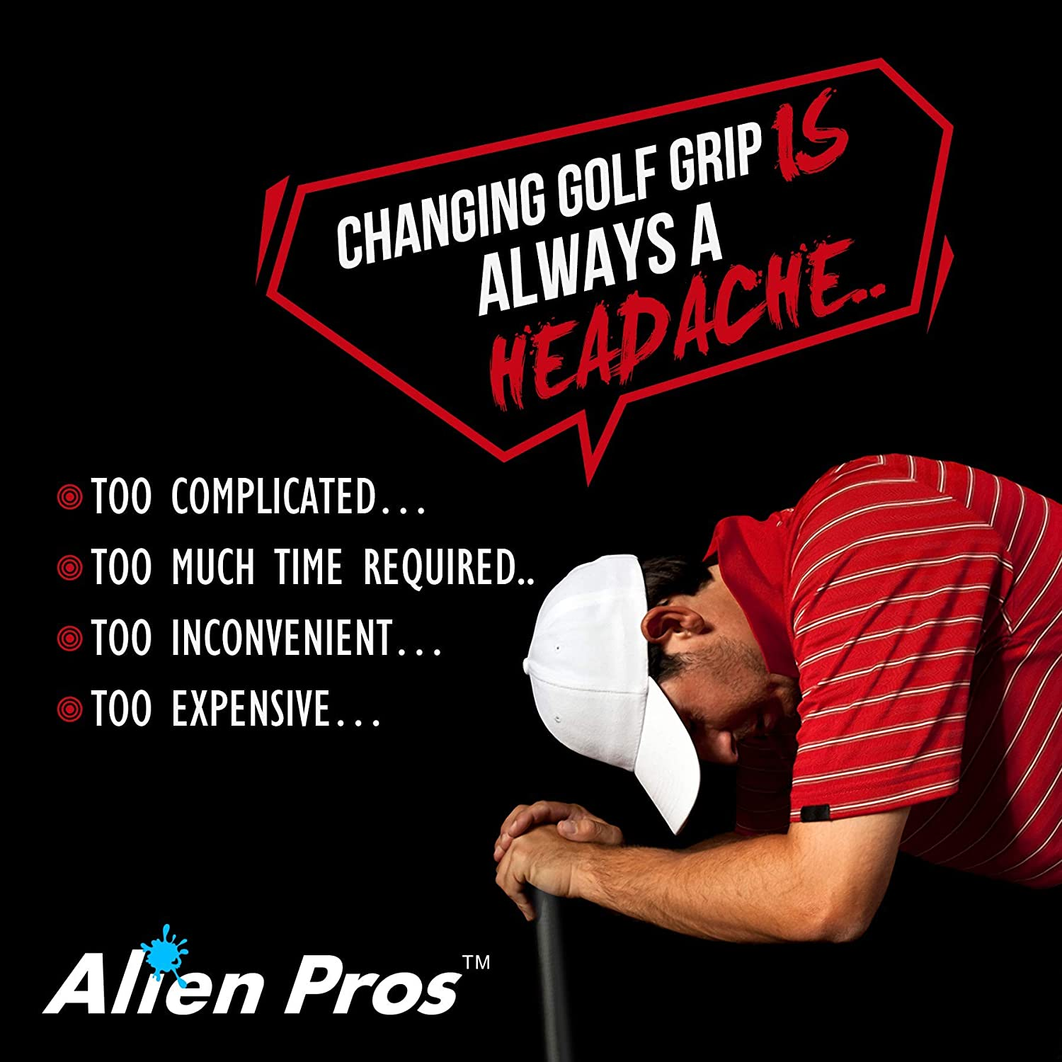 Alien Pros Golf Grip Wrapping Tapes - Innovative Golf Club Grip Solution - Enjoy a Fresh New Grip Feel in Less than 1 Minute image number 4