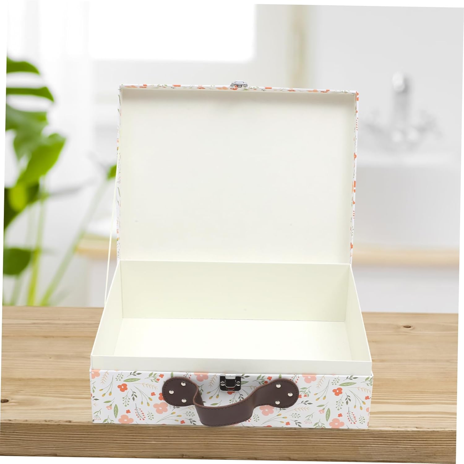 Thickened Paper Suitcase Box Storage Organizer Multi-Functional Decorative Box image number 2