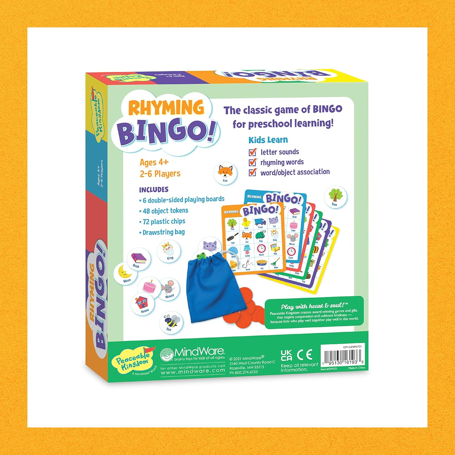 Peaceable Kingdom | Bingo: Rhyming Bingo! image number 3